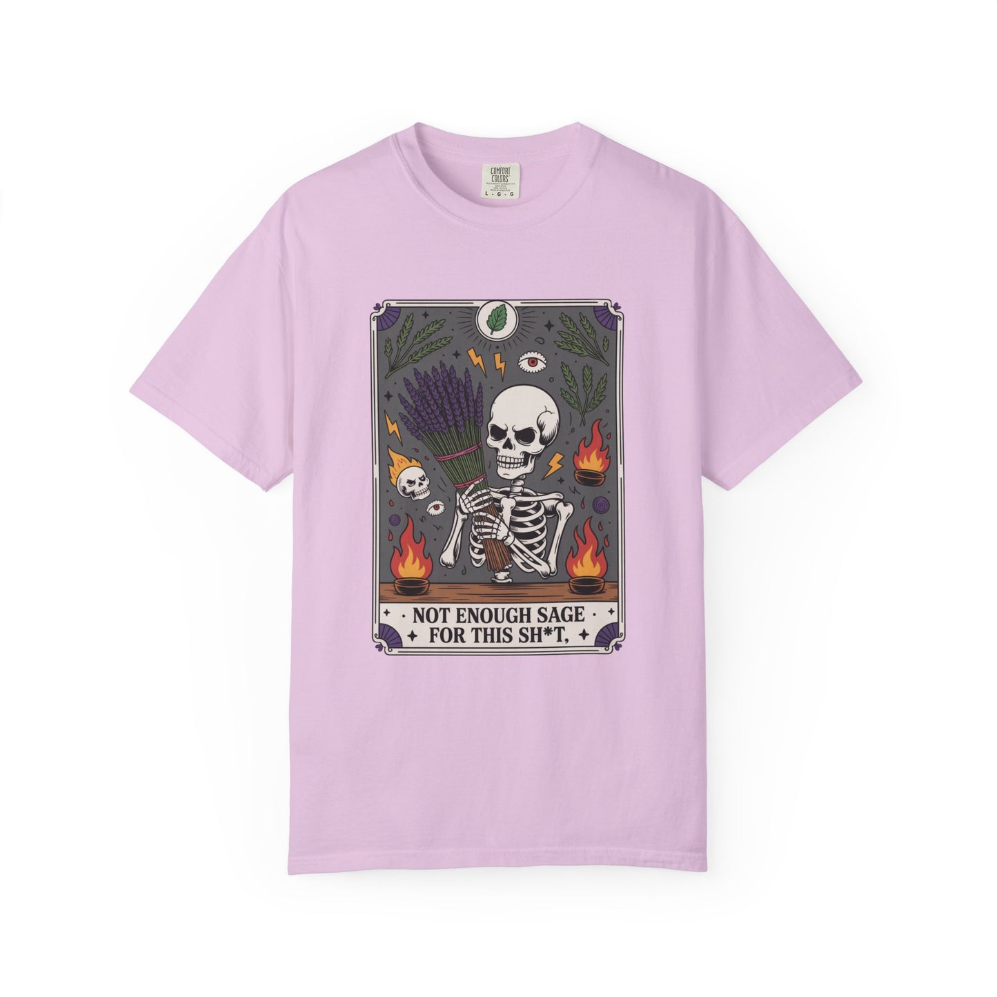 Not Enough Sage For This Shit T-Shirt — Skeletal Tarot Graphic Tee