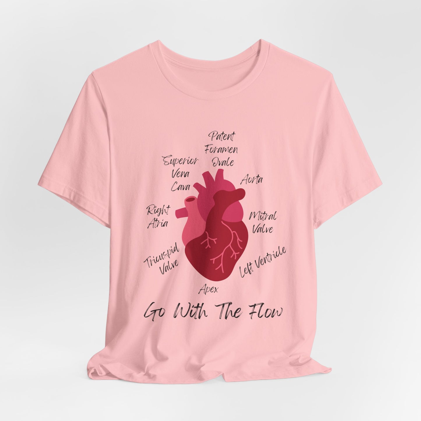 'Go With The Flow' Heart Anatomy Shirt