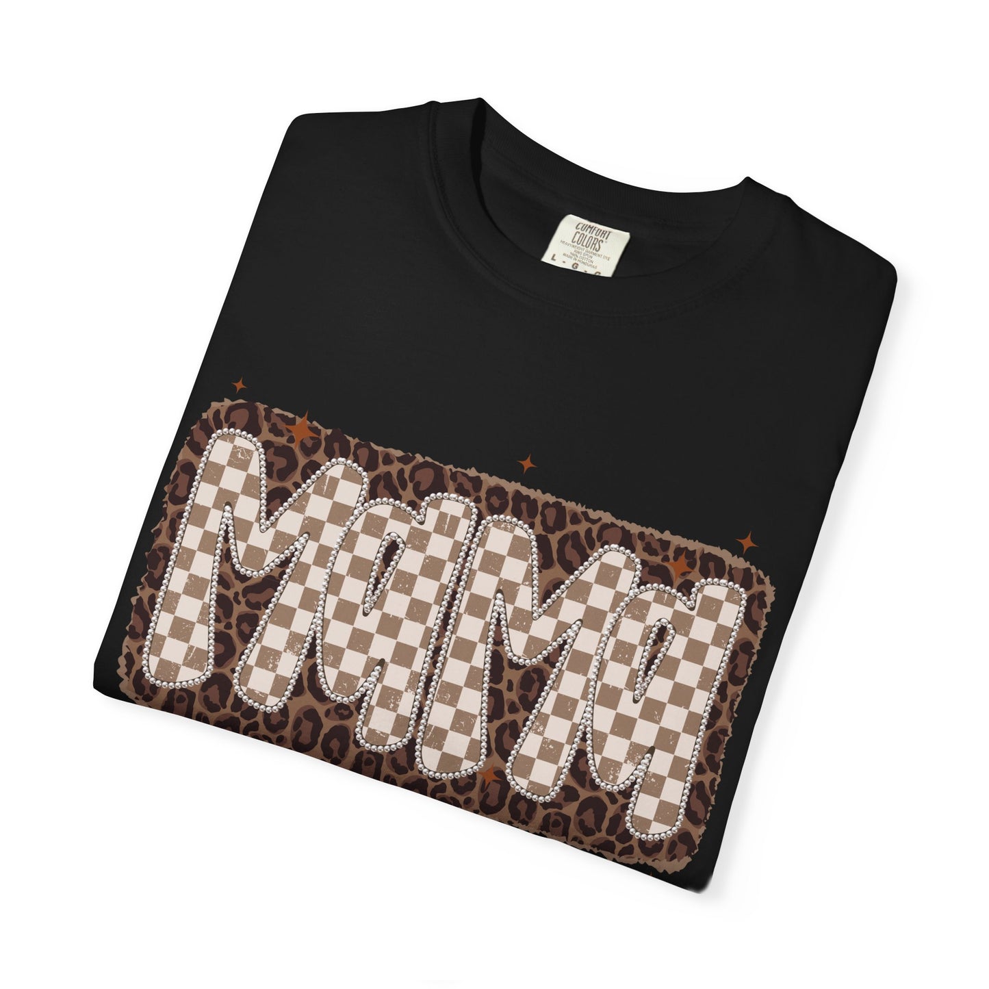 MaMa Checkered Graphic T-Shirt