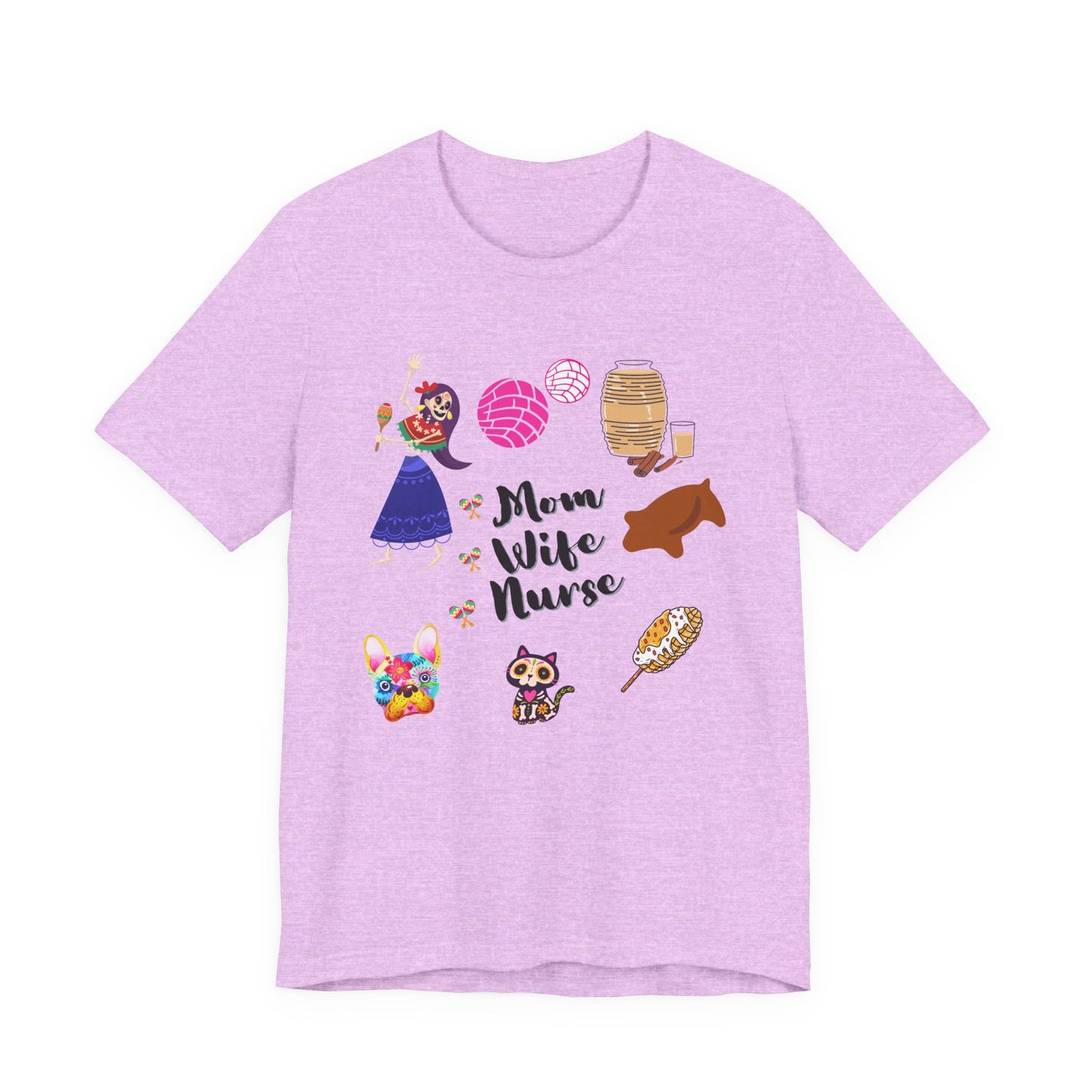 Mom Wife Nurse T‑Shirt — Cute Nurse Life Graphic Tee