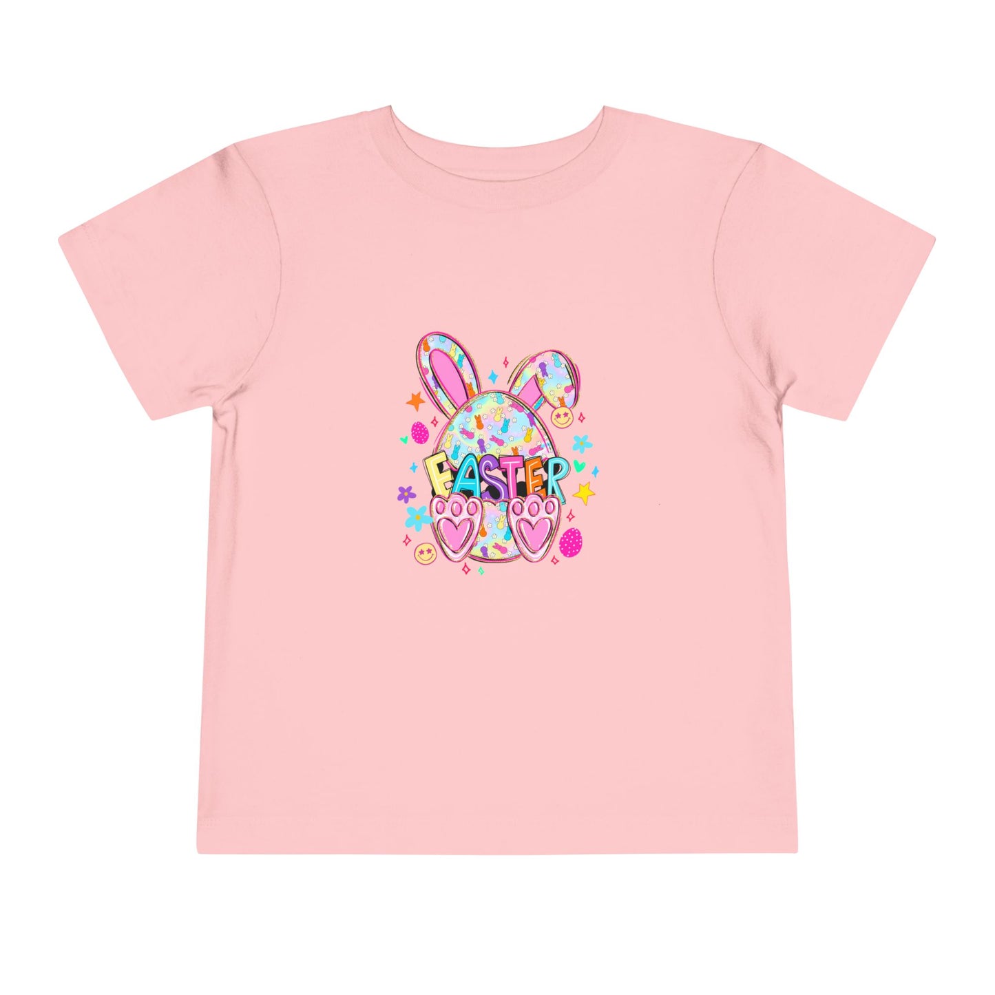 Toddler Tee — Colorful Easter Bunny Graphic Shirt