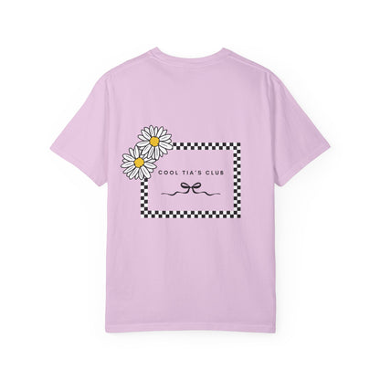 Daisy Checkerboard T-Shirt – "Cool Tia's Club" Graphic Tee