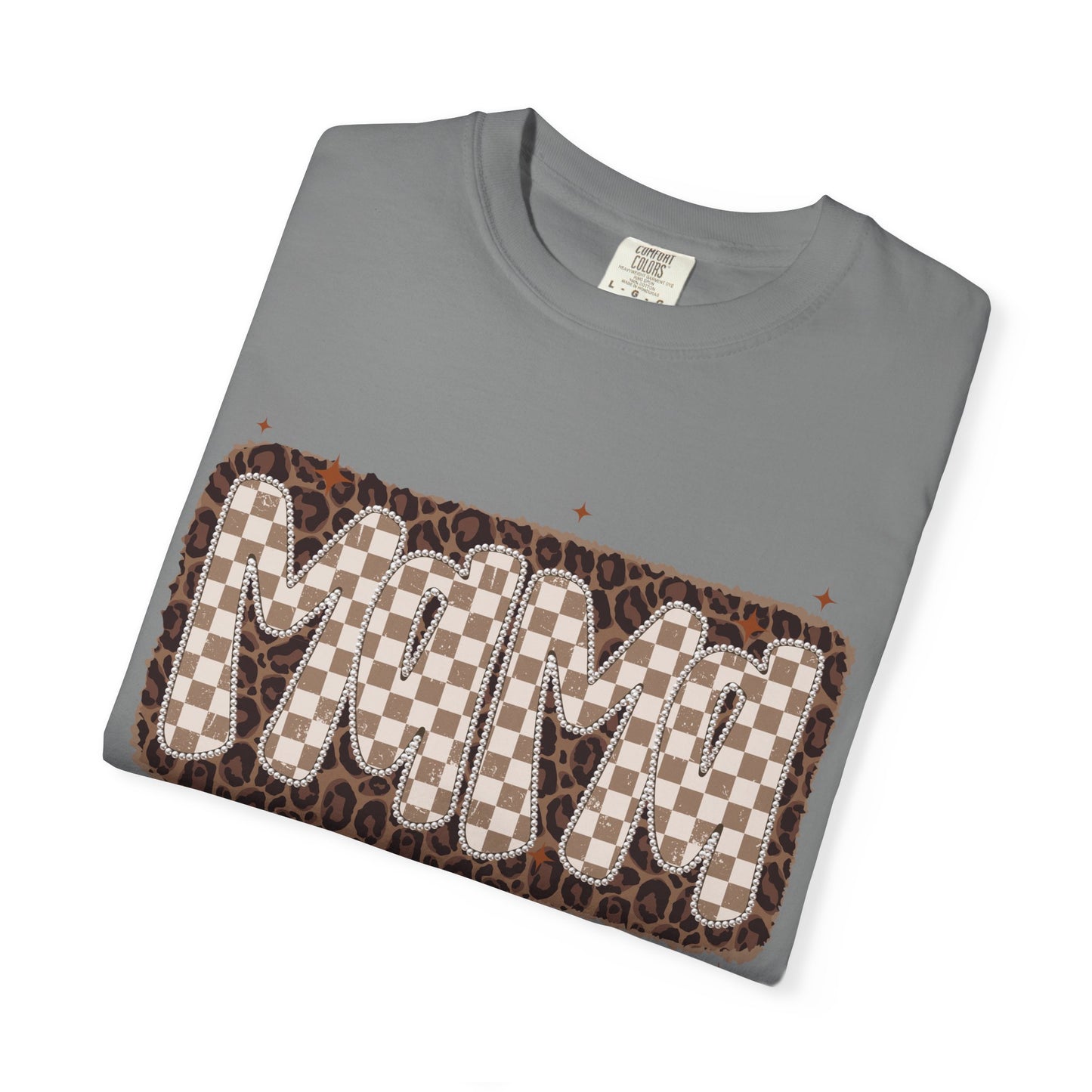 MaMa Checkered Graphic T-Shirt