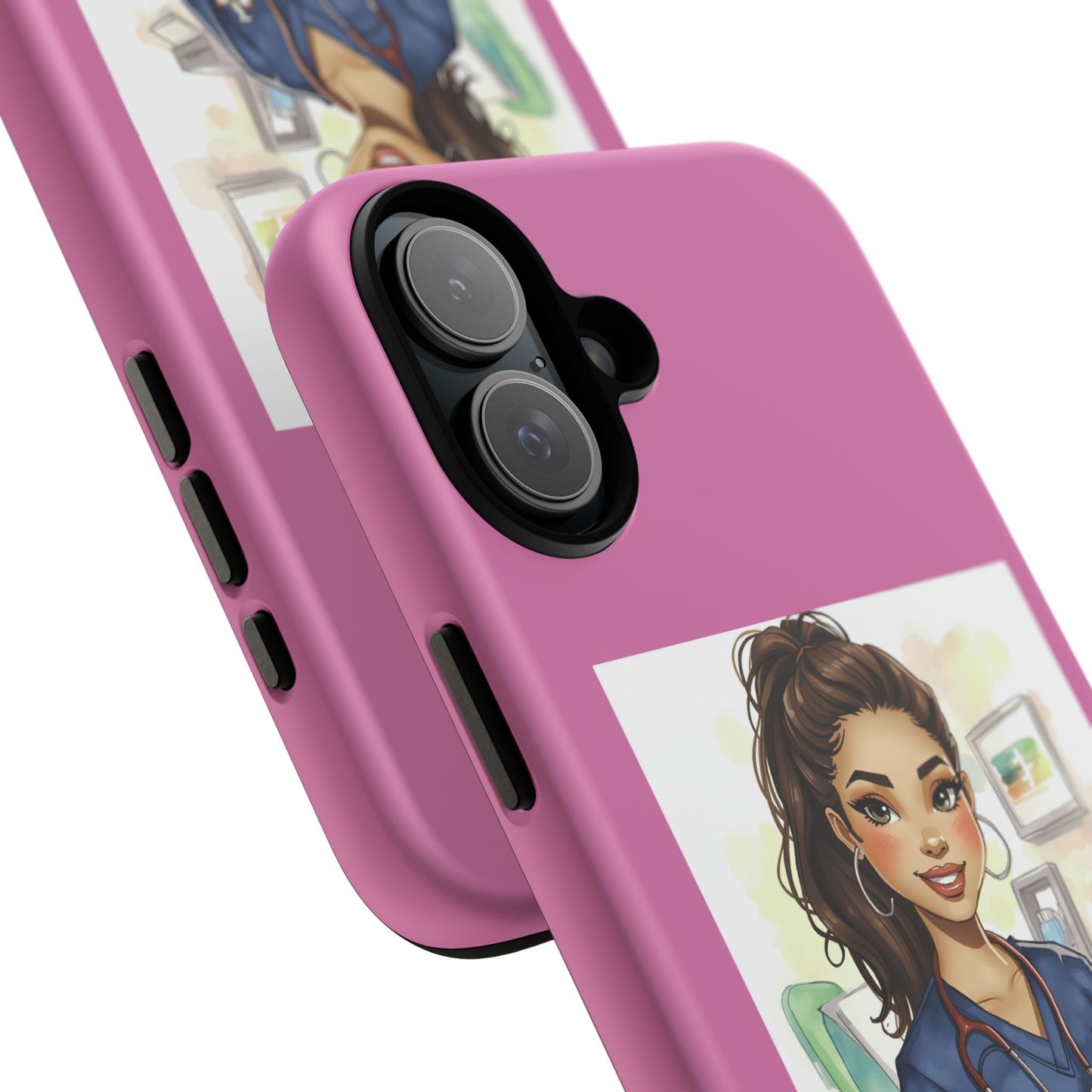 Nurse La Enfermera Tough Phone Case — Protective Pink Phone Cover