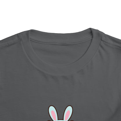Toddler Tee — Cute Capybara Holding Easter Egg | "Happy Easter" Kids Shirt
