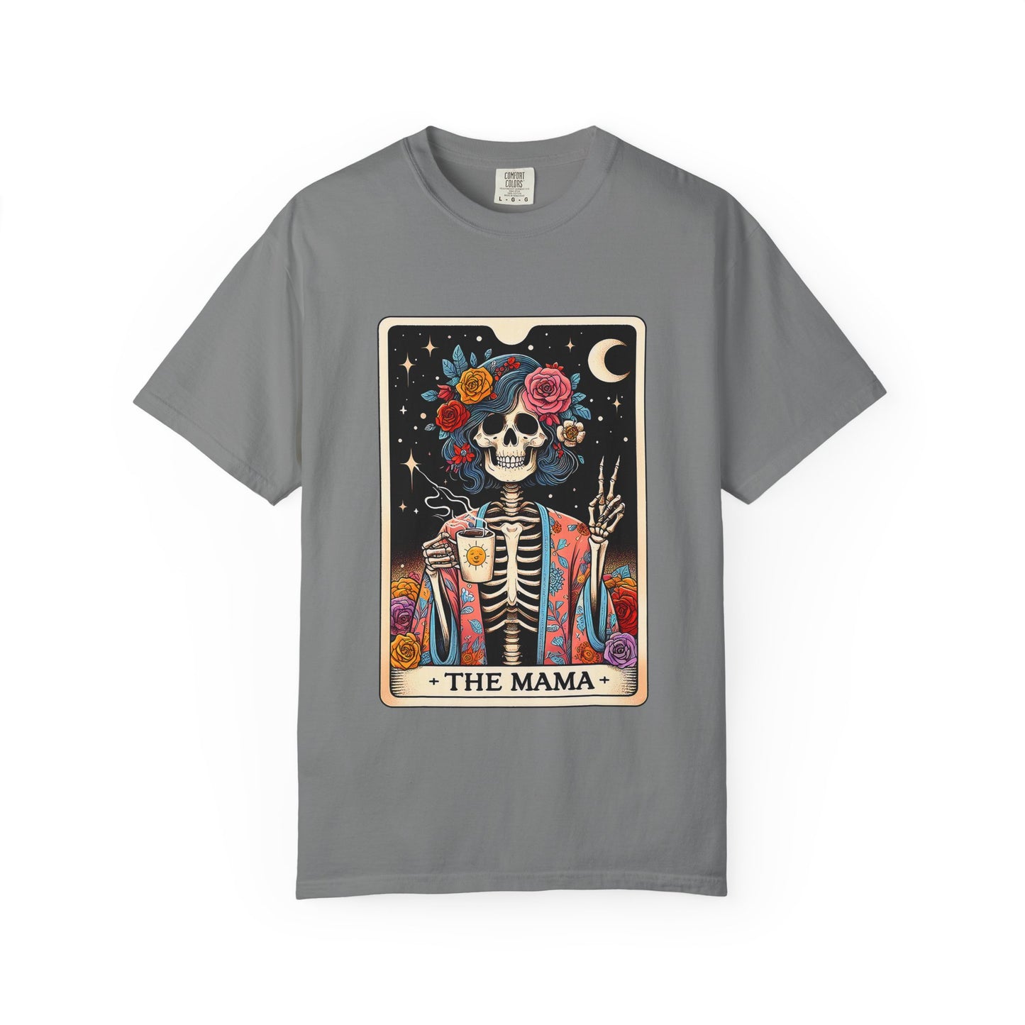 Skull Tarot 'The Mama' T-Shirt — Boho Gothic Mother's Day Tee