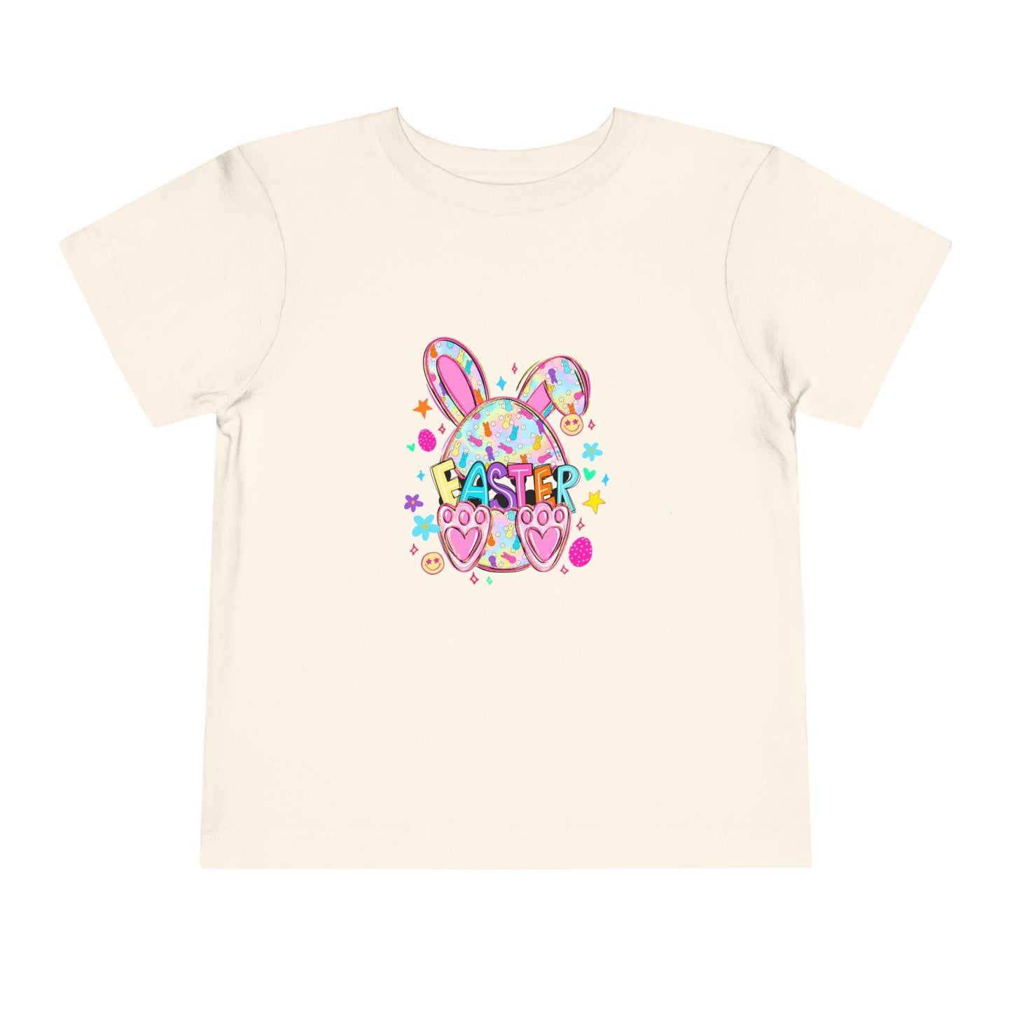 Toddler Tee — Colorful Easter Bunny Graphic Shirt
