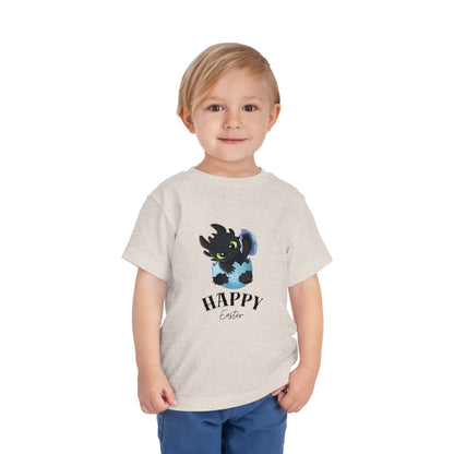 Toddler Tee — Cute Toothless 'Happy Easter' Kids Shirt