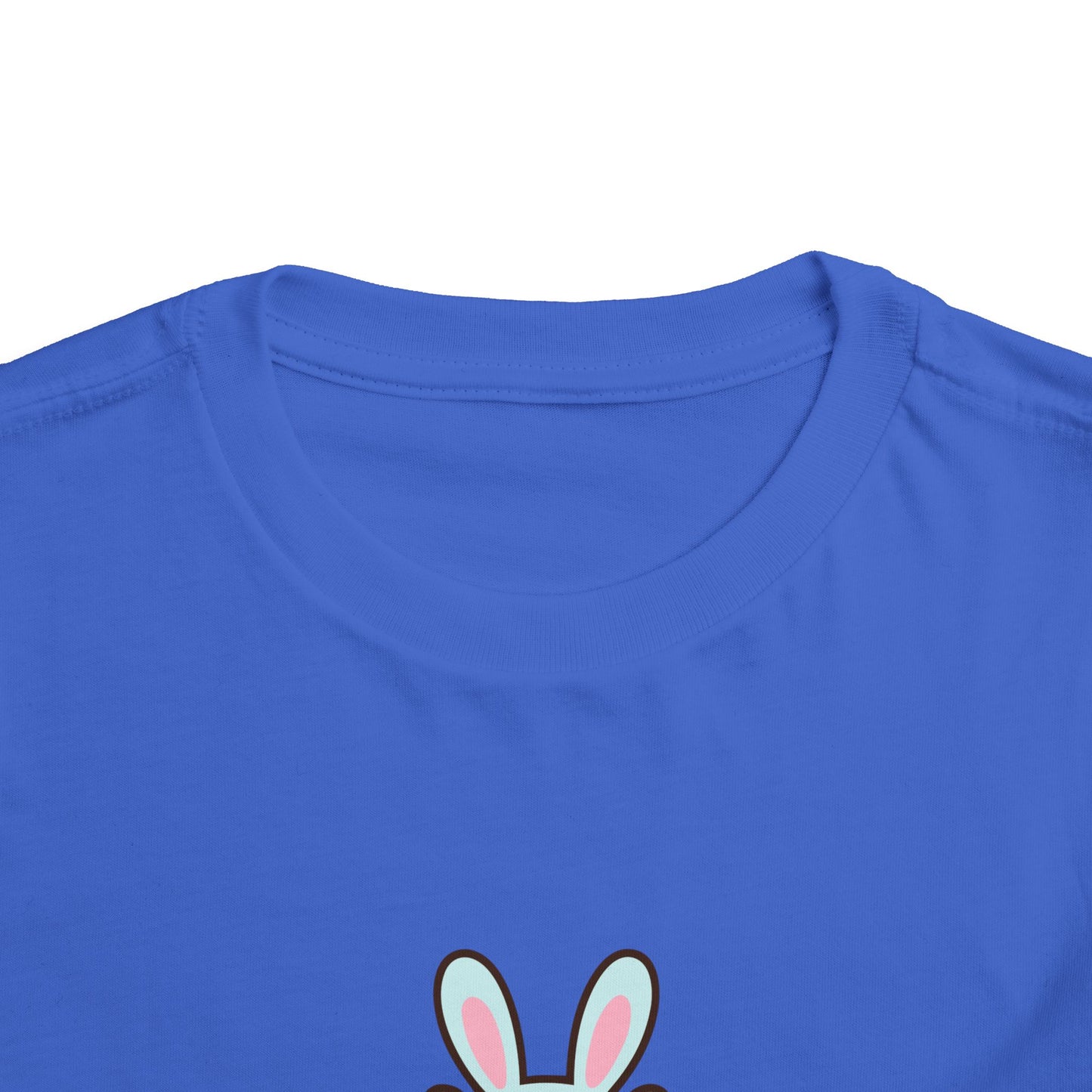 Toddler Tee — Cute Capybara Holding Easter Egg | "Happy Easter" Kids Shirt
