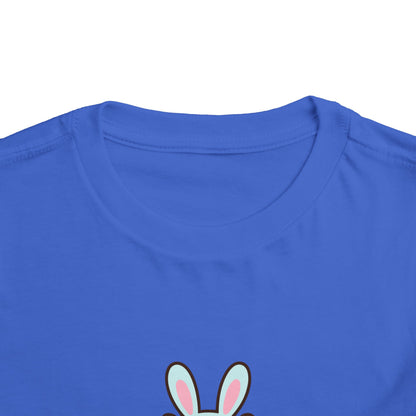 Toddler Tee — Cute Capybara Holding Easter Egg | "Happy Easter" Kids Shirt