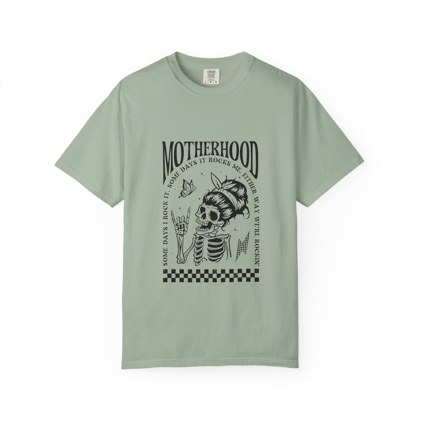 Motherhood Skull T‑Shirt — Vintage Mom Graphic Tee