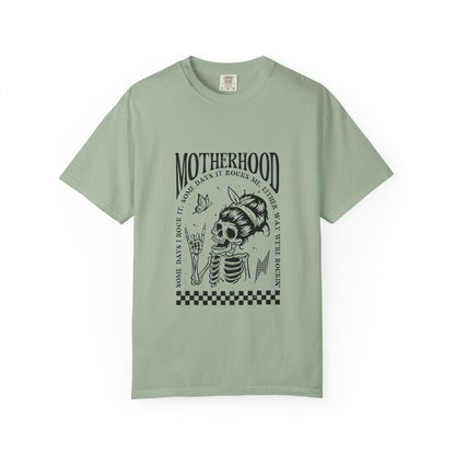 Motherhood Skull T‑Shirt — Vintage Mom Graphic Tee