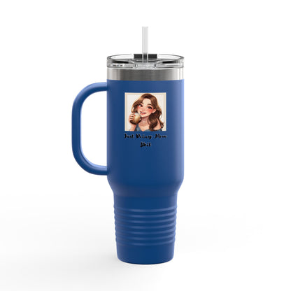 40oz Insulated Travel Mug – “Just Doing Mom Shit”