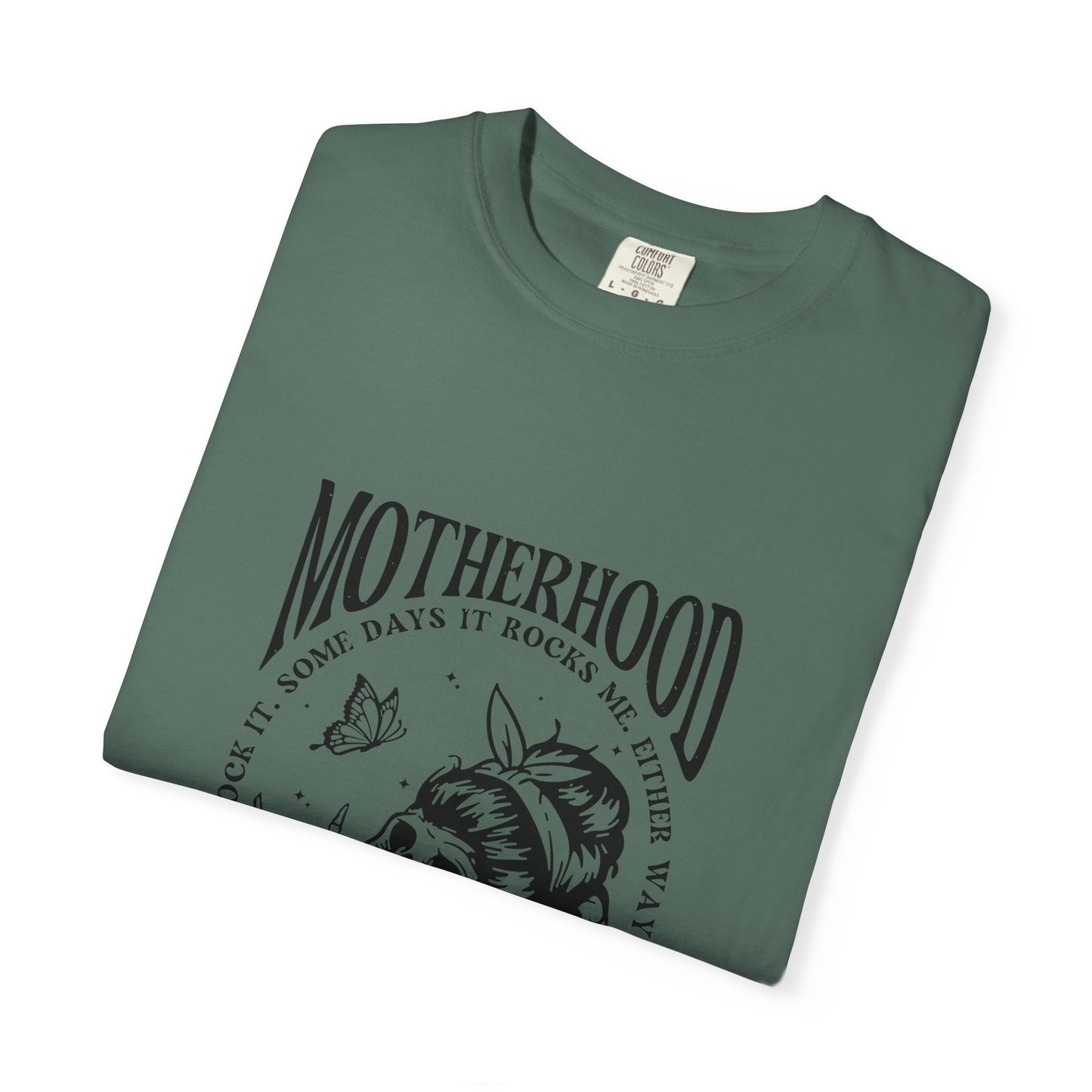 Motherhood Skull T‑Shirt — Vintage Mom Graphic Tee