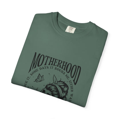 Motherhood Skull T‑Shirt — Vintage Mom Graphic Tee
