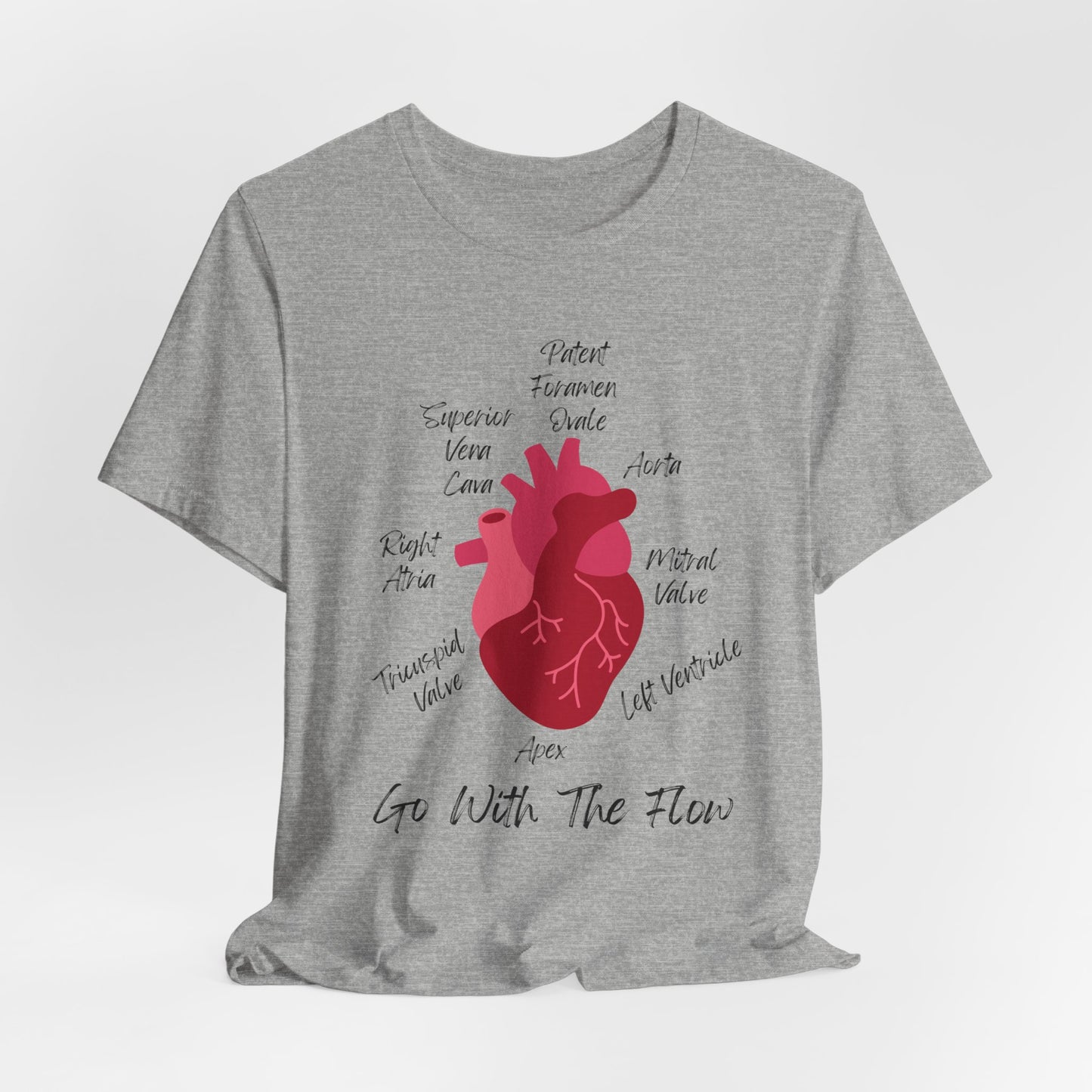 'Go With The Flow' Heart Anatomy Shirt