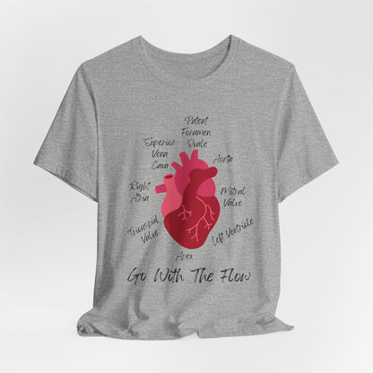 'Go With The Flow' Heart Anatomy Shirt