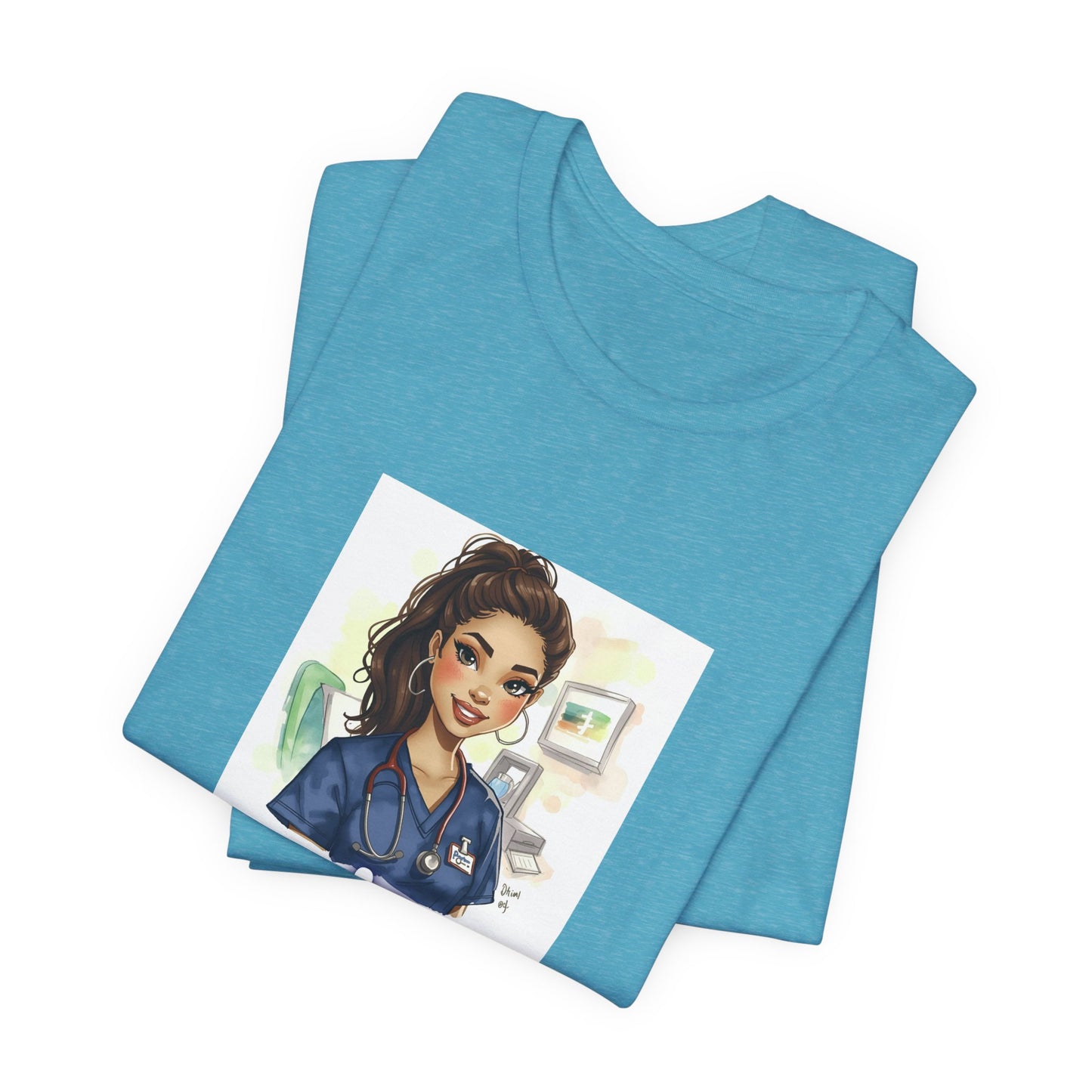 Nurse Empowerment Tee – Cute Female Nurse Illustration