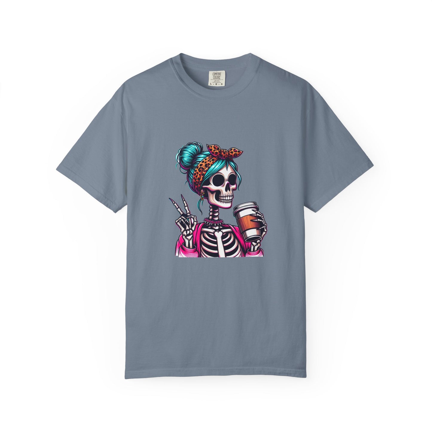 Skull Barista T-Shirt — Cute Skeleton Coffee Lover Tee
