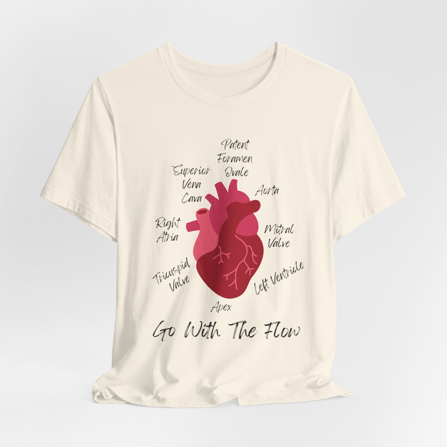 'Go With The Flow' Heart Anatomy Shirt