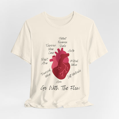 'Go With The Flow' Heart Anatomy Shirt