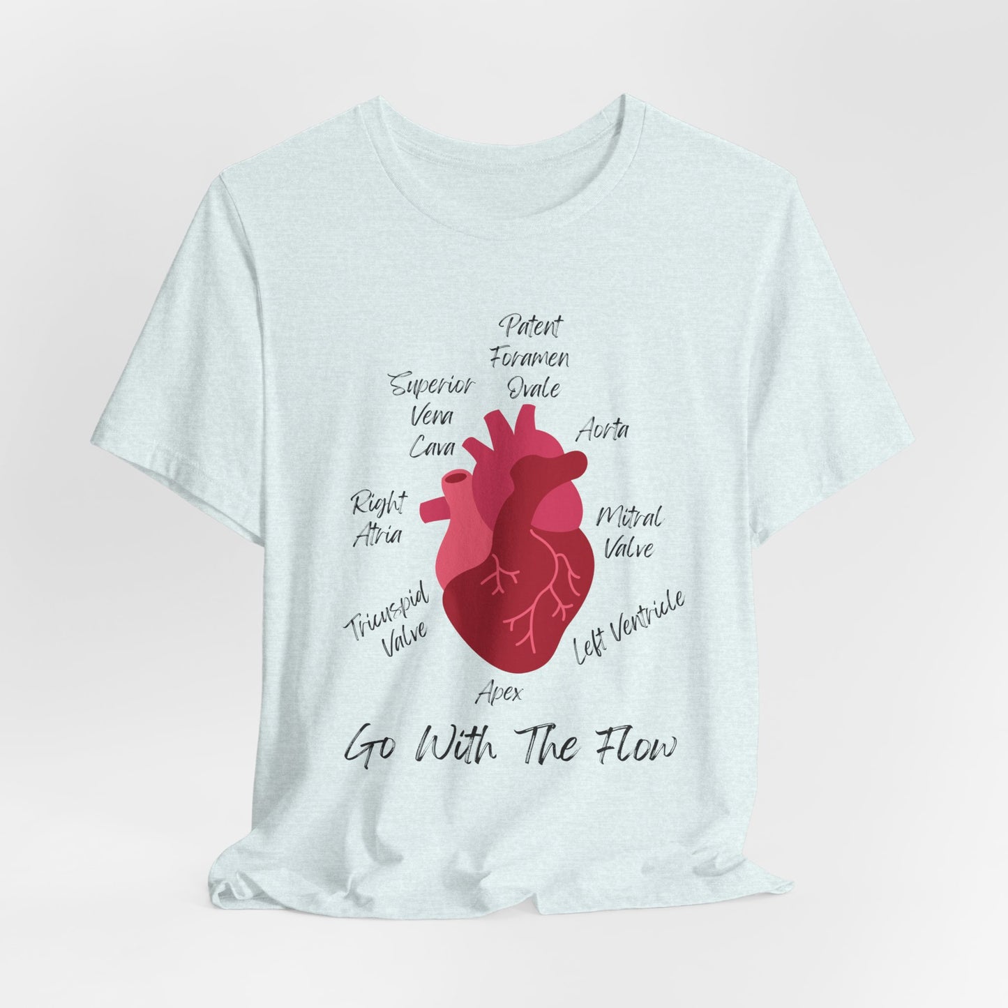 'Go With The Flow' Heart Anatomy Shirt
