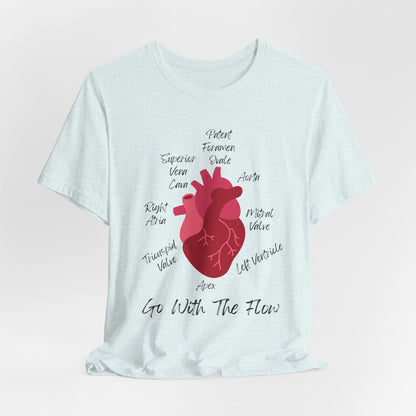 'Go With The Flow' Heart Anatomy Shirt