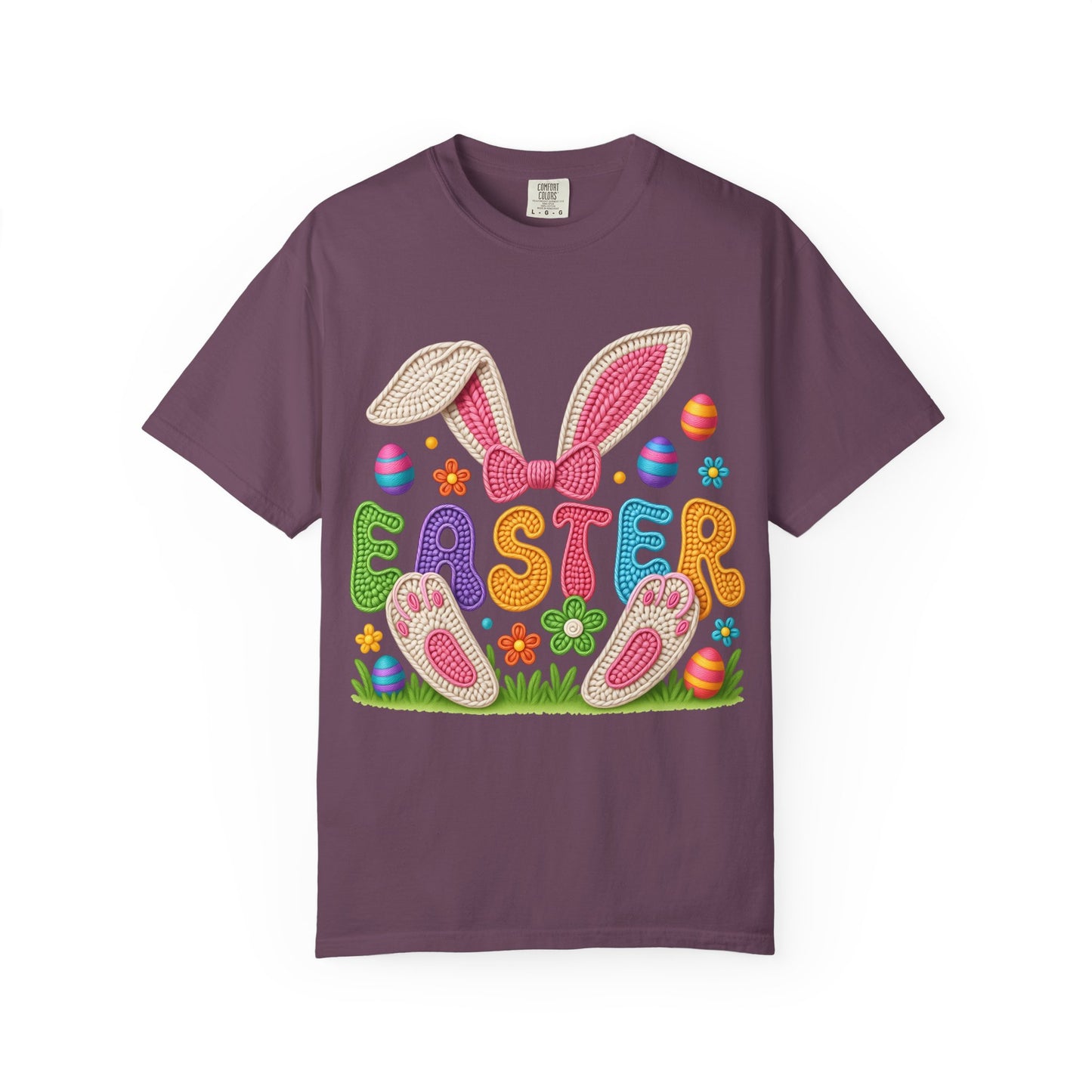 Easter Bunny Ears T-Shirt — Colorful Holiday Egg & Flowers Design