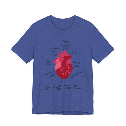 'Go With The Flow' Heart Anatomy Shirt