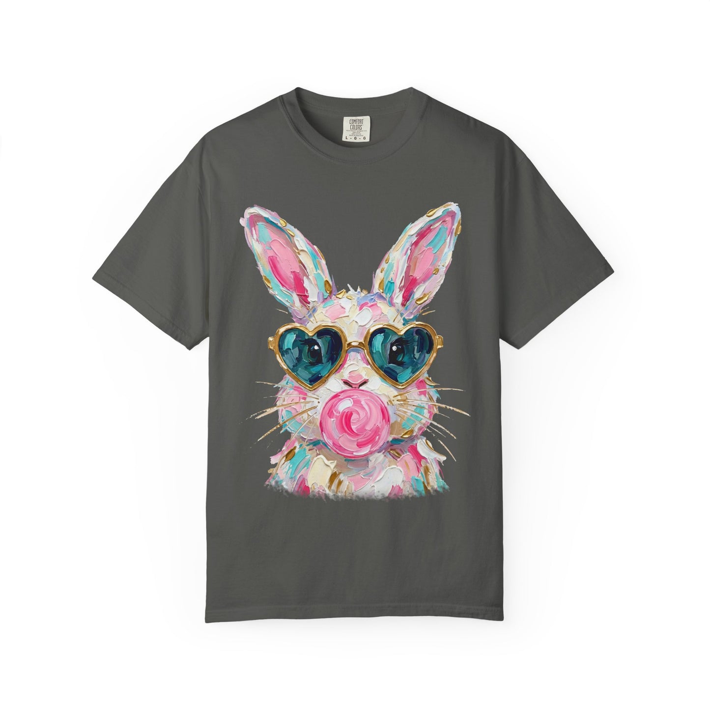 Bunny with Heart Sunglasses Graphic T-Shirt