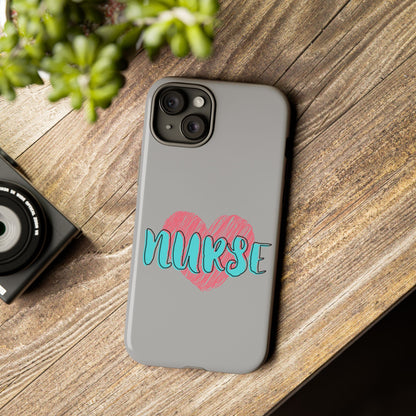 Nurse Heart Tough Phone Case — Cute Protective Phone Cover for Nurses