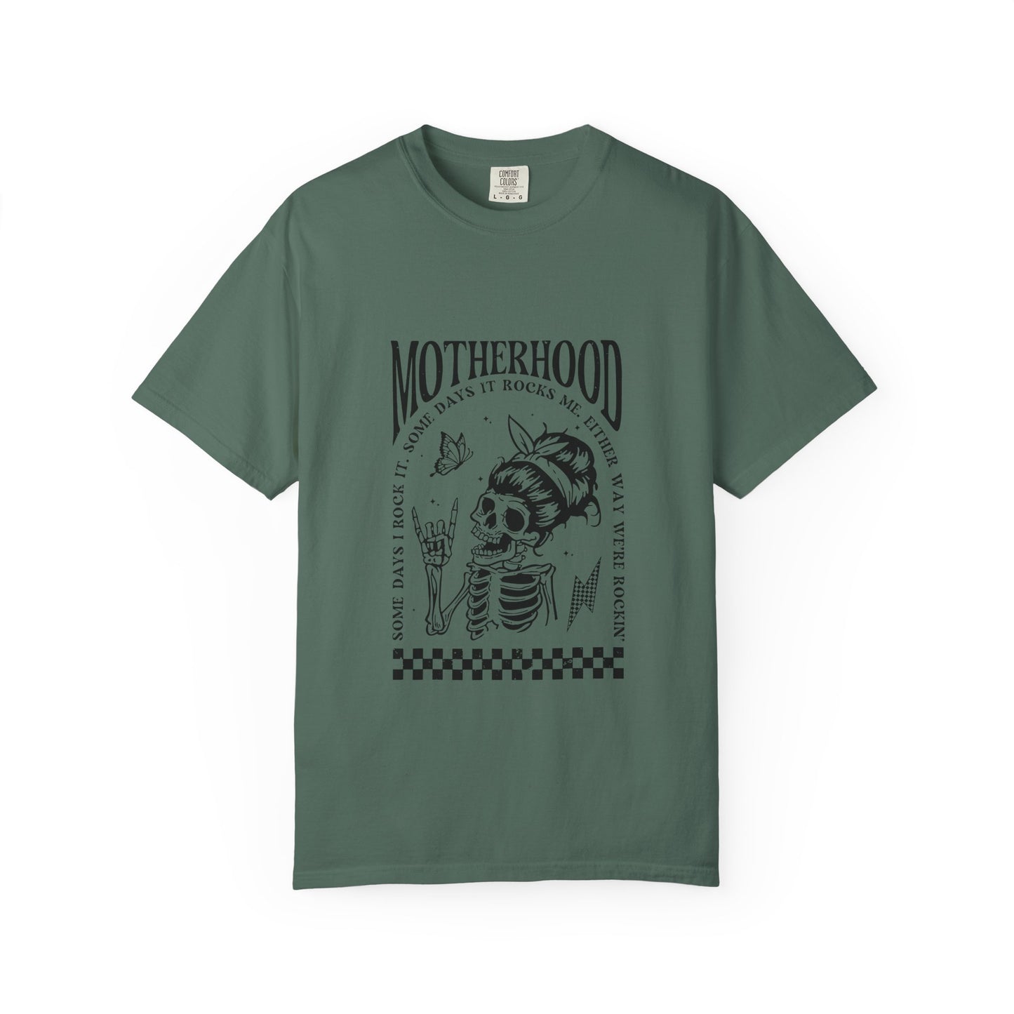 Motherhood Skull T‑Shirt — Vintage Mom Graphic Tee