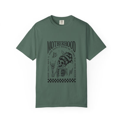 Motherhood Skull T‑Shirt — Vintage Mom Graphic Tee