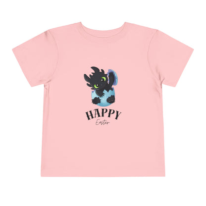 Toddler Tee — Cute Toothless 'Happy Easter' Kids Shirt