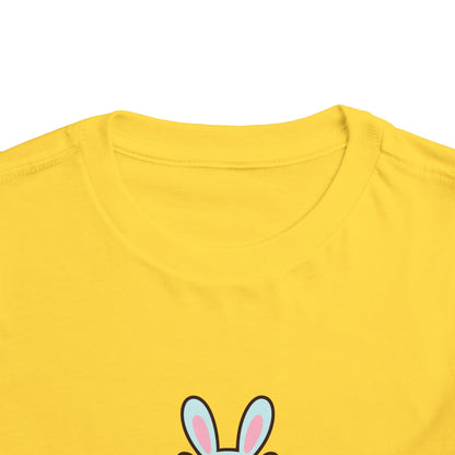 Toddler Tee — Cute Capybara Holding Easter Egg | "Happy Easter" Kids Shirt