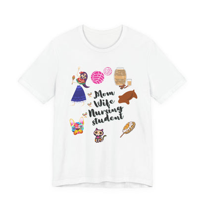 Mom Wife Nursing Student T‑Shirt — Nursing Student Gift Tee
