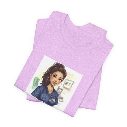Nurse Empowerment Tee – Cute Female Nurse Illustration