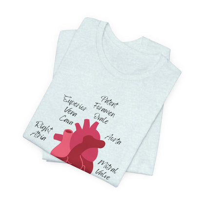 'Go With The Flow' Heart Anatomy Shirt