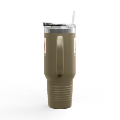 40oz Insulated Travel Mug – “Just Doing Mom Shit”