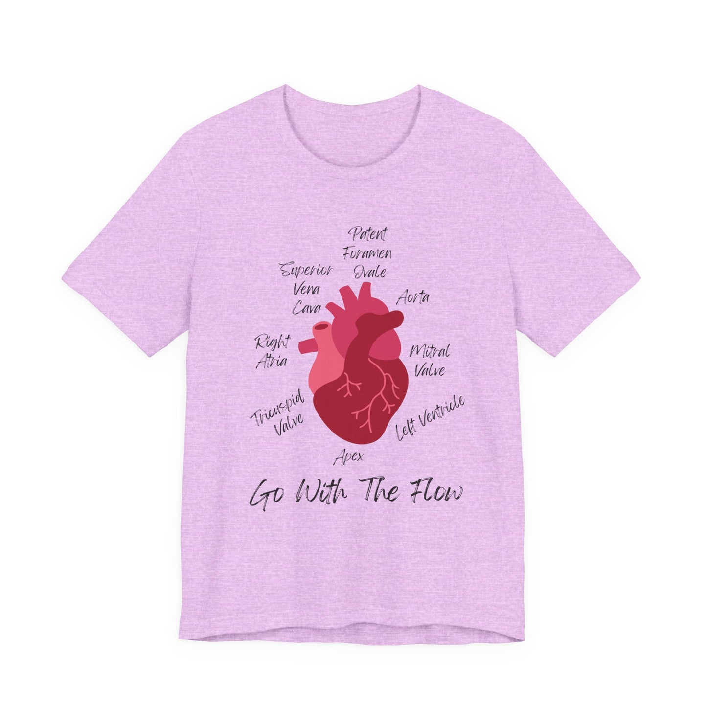 'Go With The Flow' Heart Anatomy Shirt