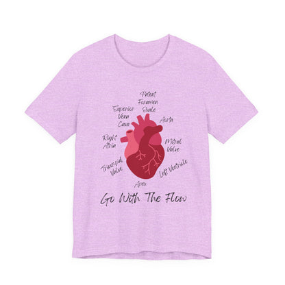 'Go With The Flow' Heart Anatomy Shirt