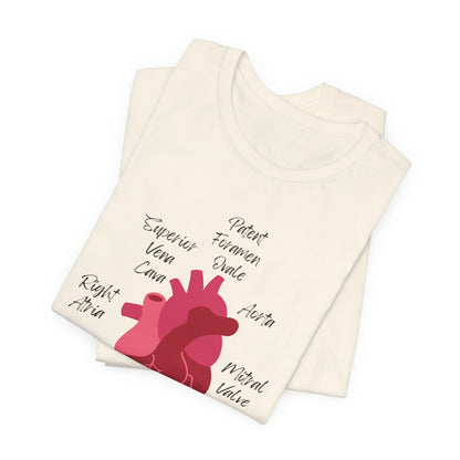 'Go With The Flow' Heart Anatomy Shirt