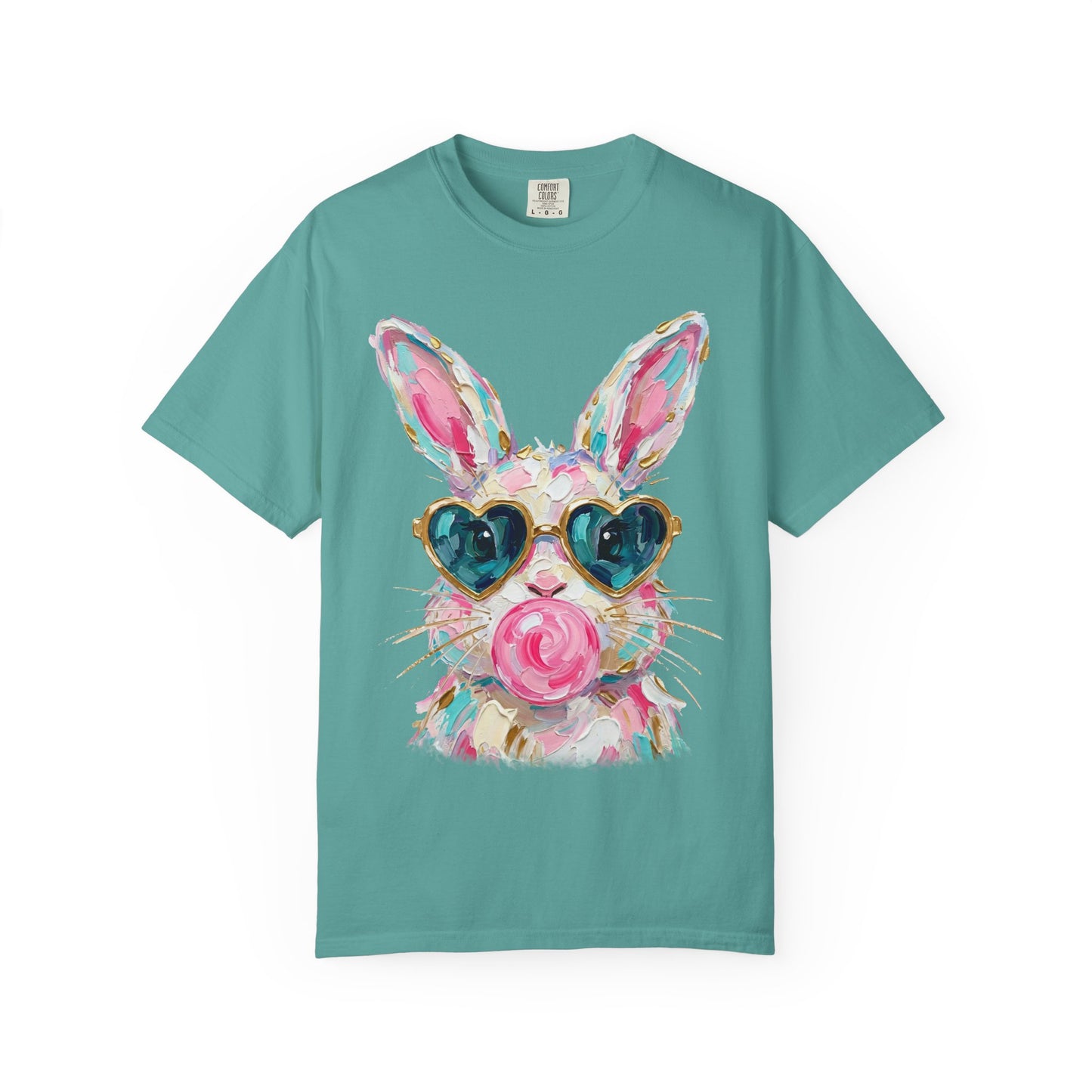 Bunny with Heart Sunglasses Graphic T-Shirt