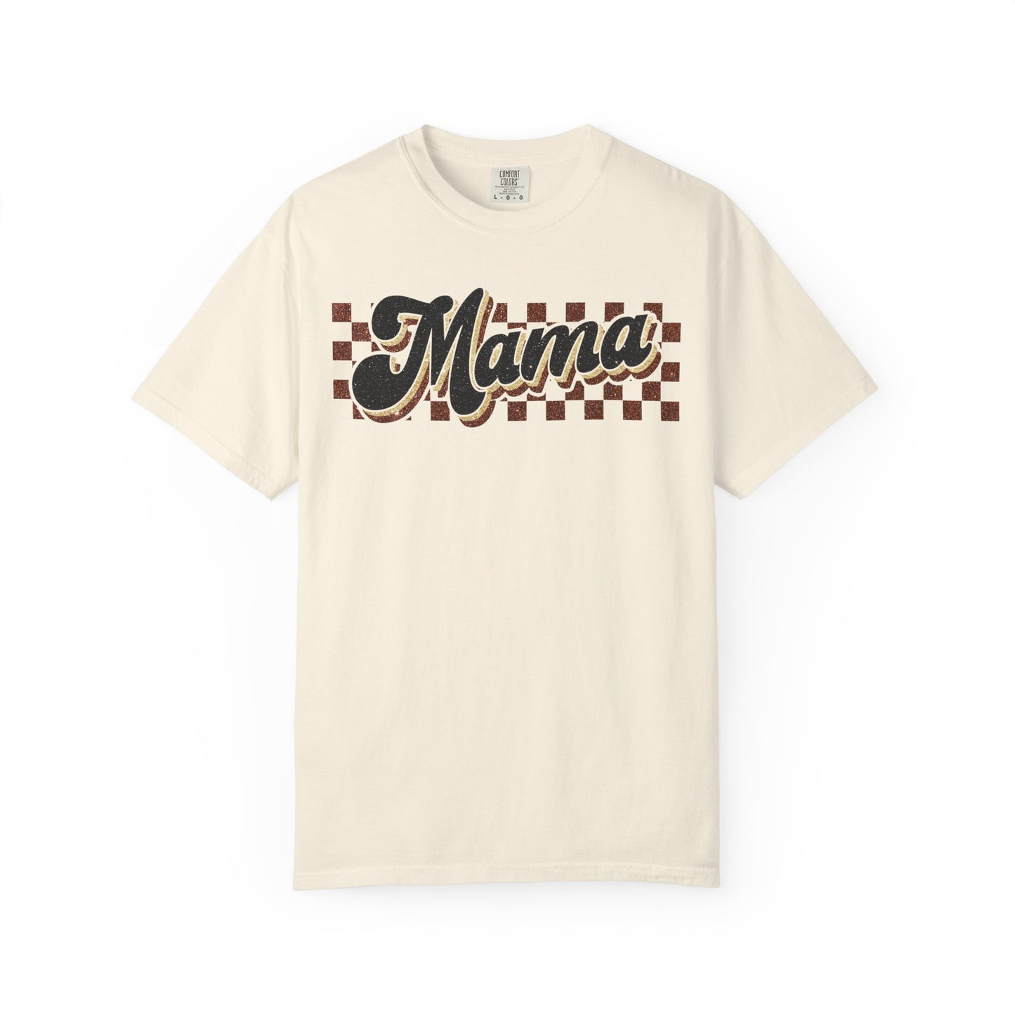 Mama Retro Checkerboard T-Shirt