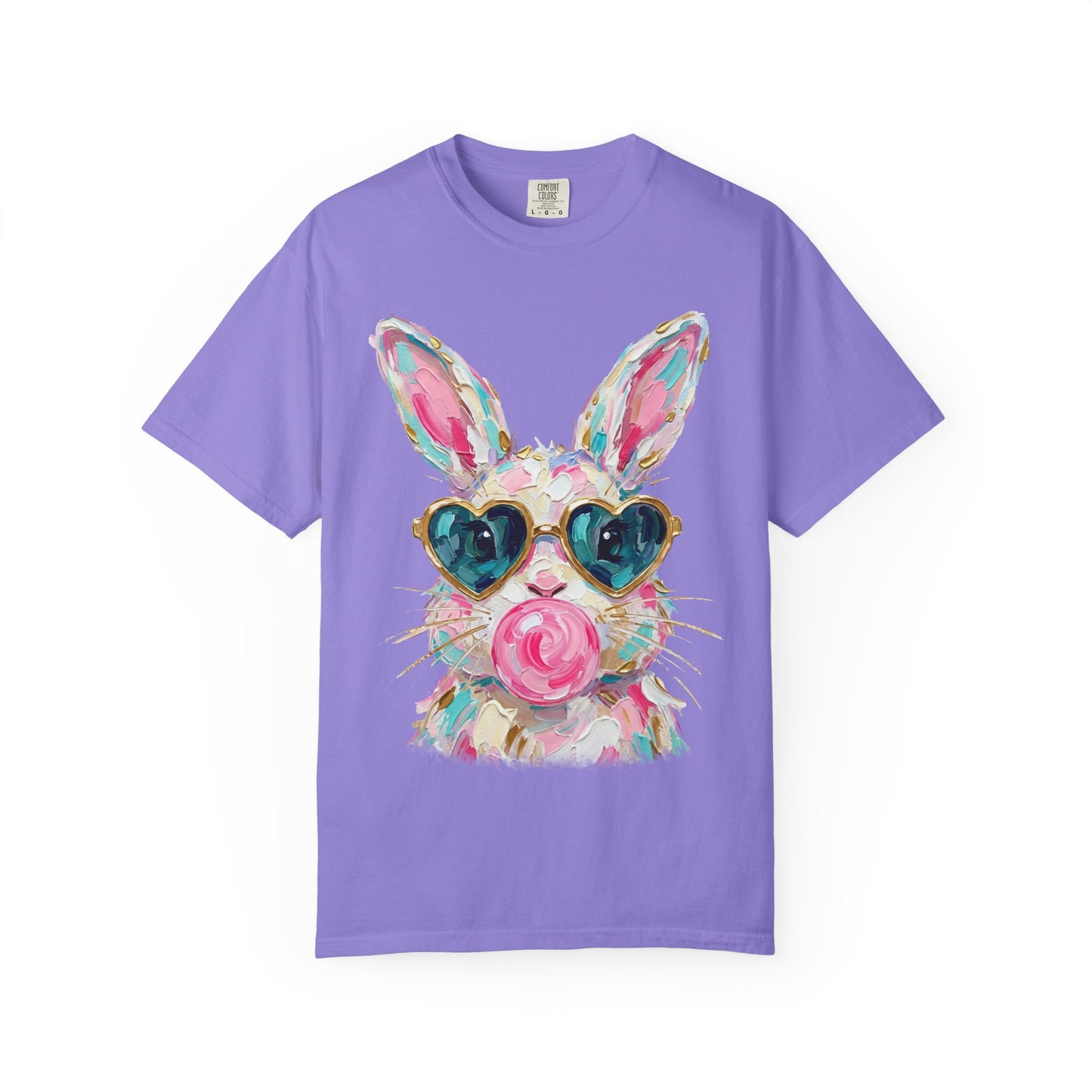 Bunny with Heart Sunglasses Graphic T-Shirt