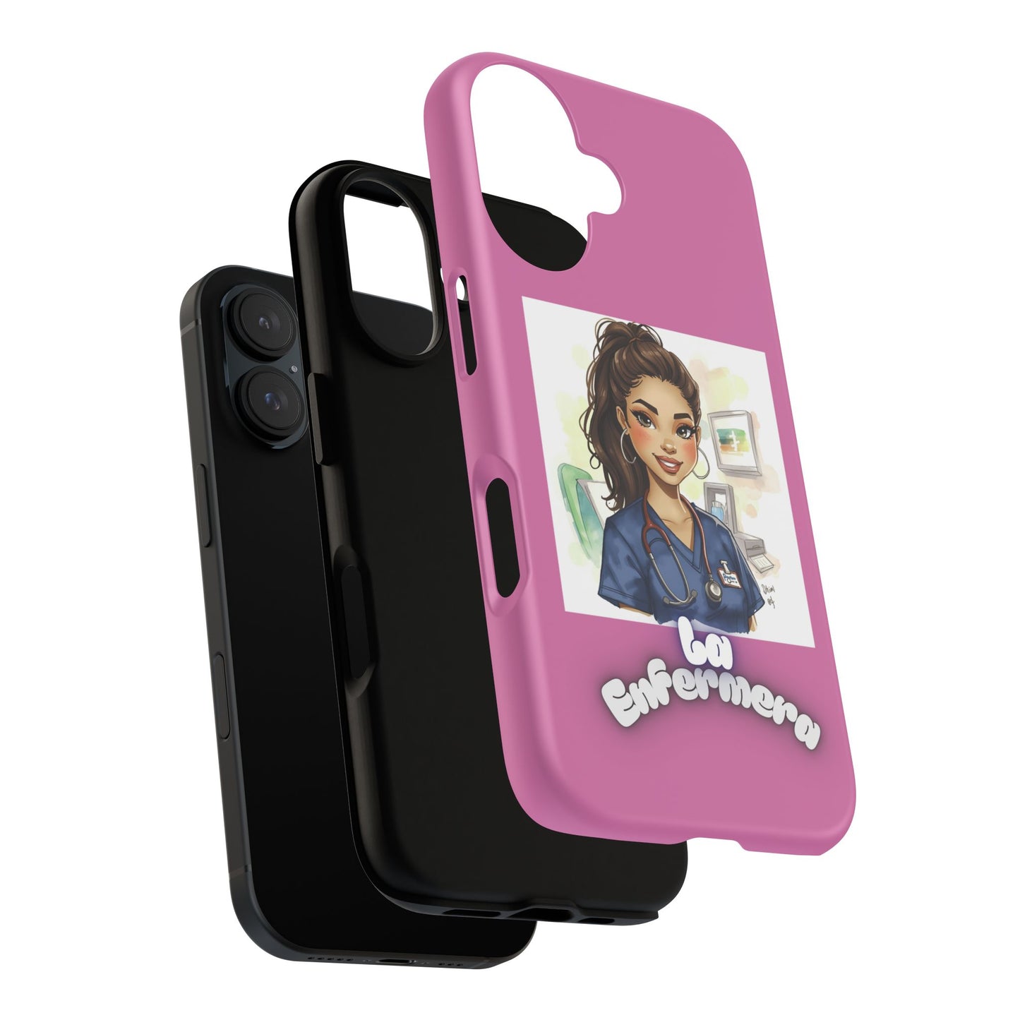 Nurse La Enfermera Tough Phone Case — Protective Pink Phone Cover
