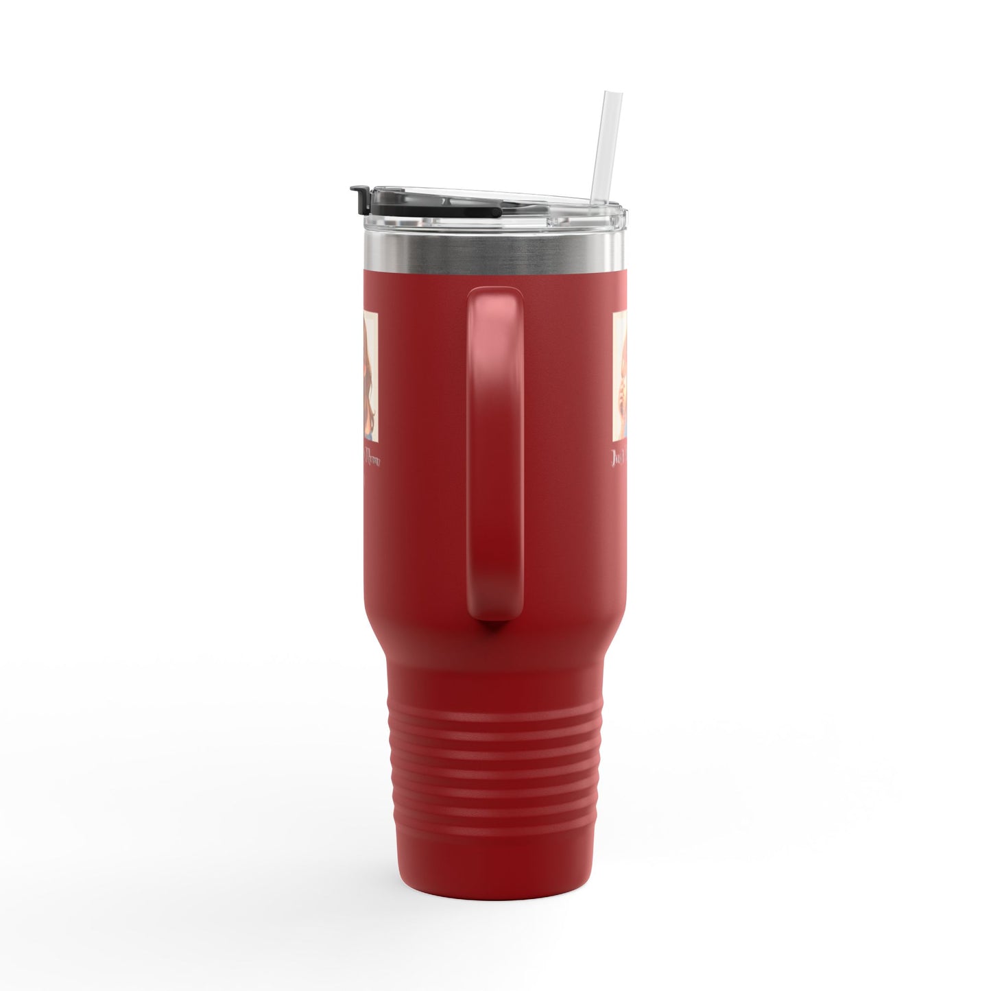40oz Insulated Travel Mug – “Just Doing Mom Shit”