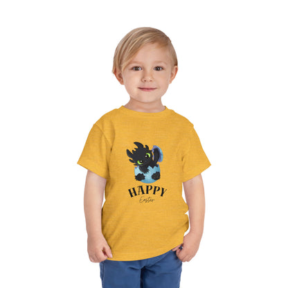 Toddler Tee — Cute Toothless 'Happy Easter' Kids Shirt