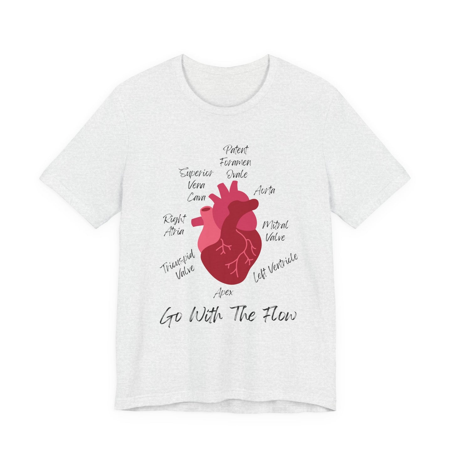 'Go With The Flow' Heart Anatomy Shirt