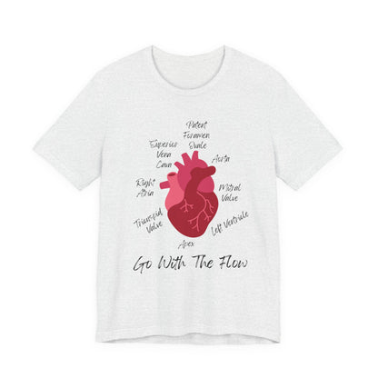 'Go With The Flow' Heart Anatomy Shirt